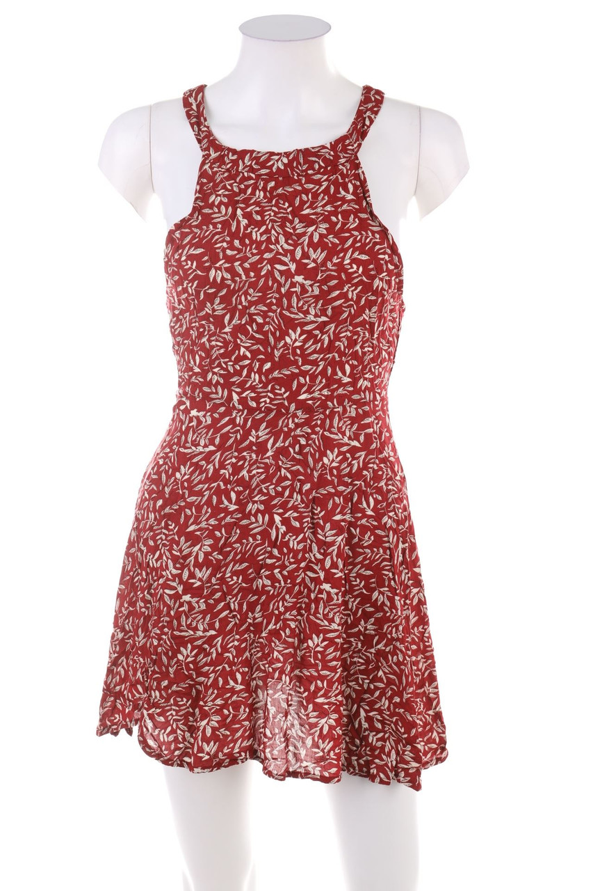 SECONDHAND - Sommer-Mini-Kleid mit Blumen-Print - S
