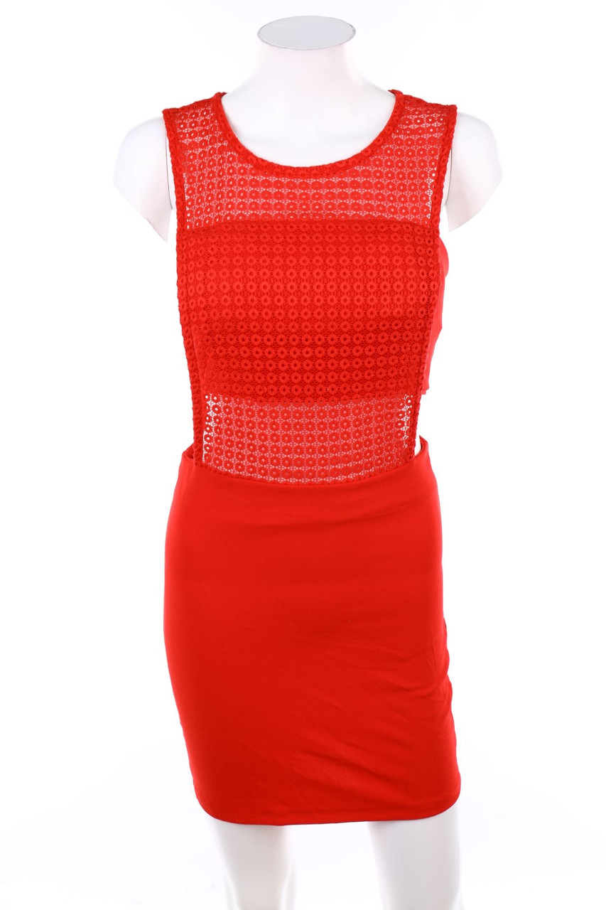 Ohne Label - Party-Kleid mit Spitze - XS