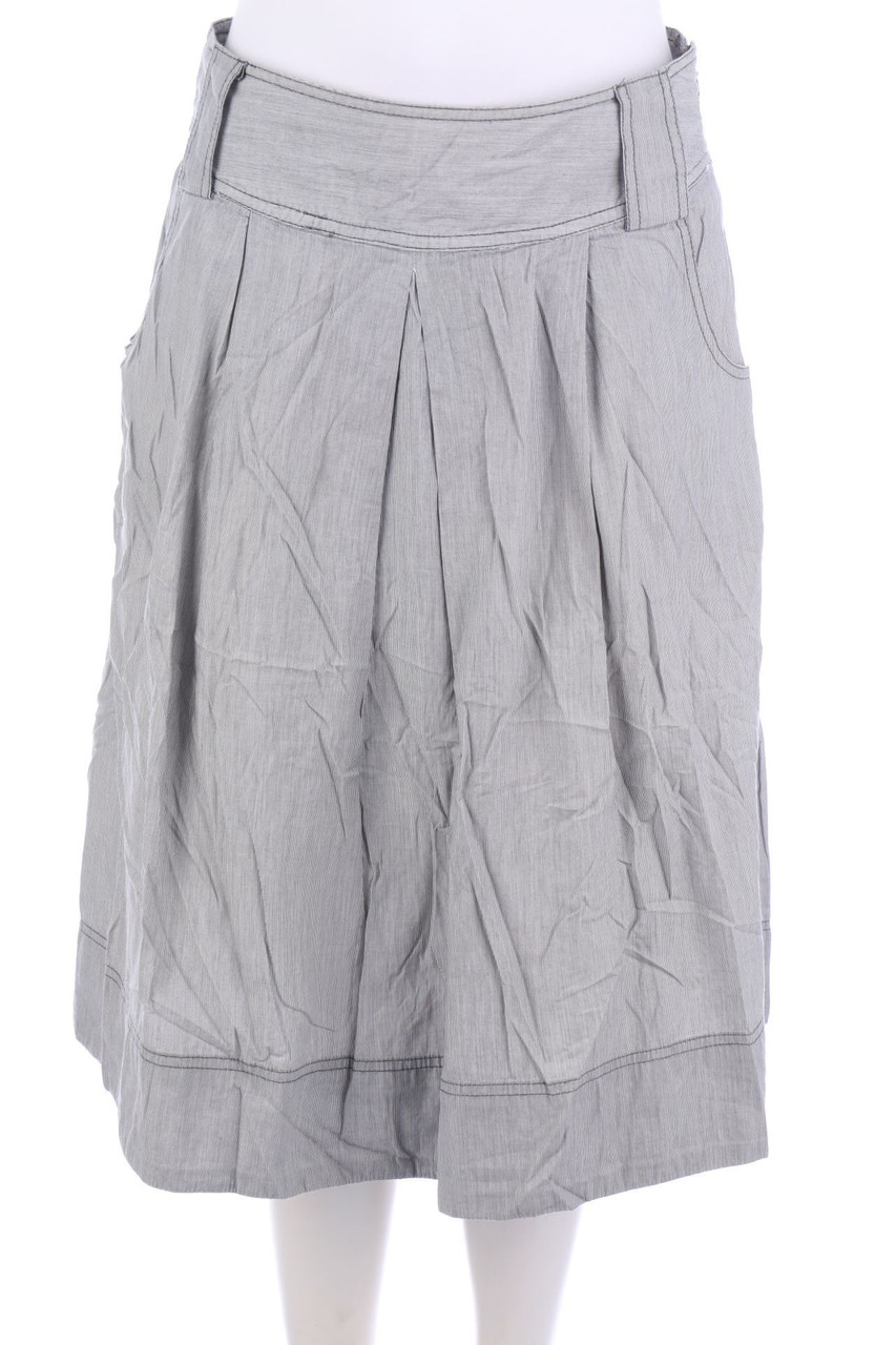 a.n.a A NEW APPROACH - Midi-Falten-Rock mit Streifen - D 36