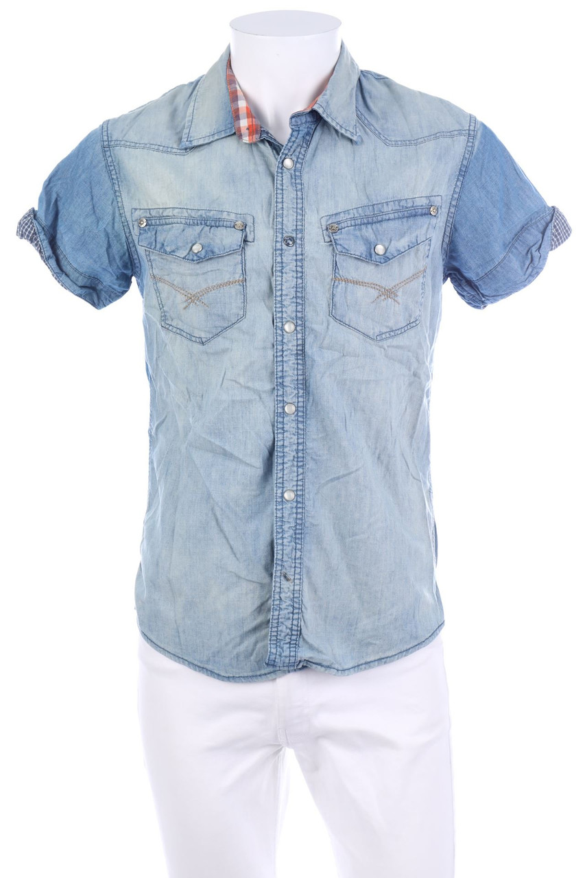 Timezone - Jeans-Kurzarm-Hemd - S