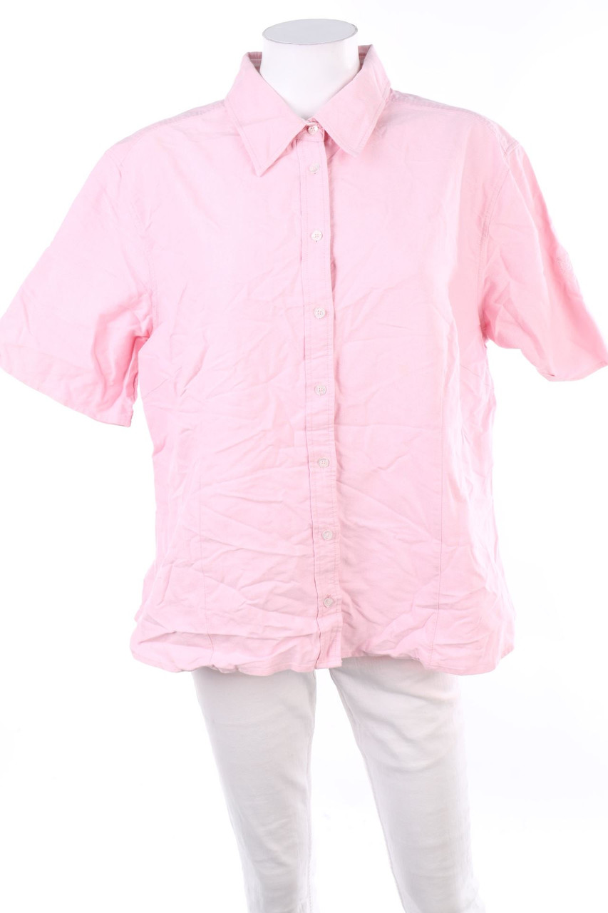 MARCO PECCI - Baumwoll-Hemd-Bluse mit kurzem Ärmel - 46