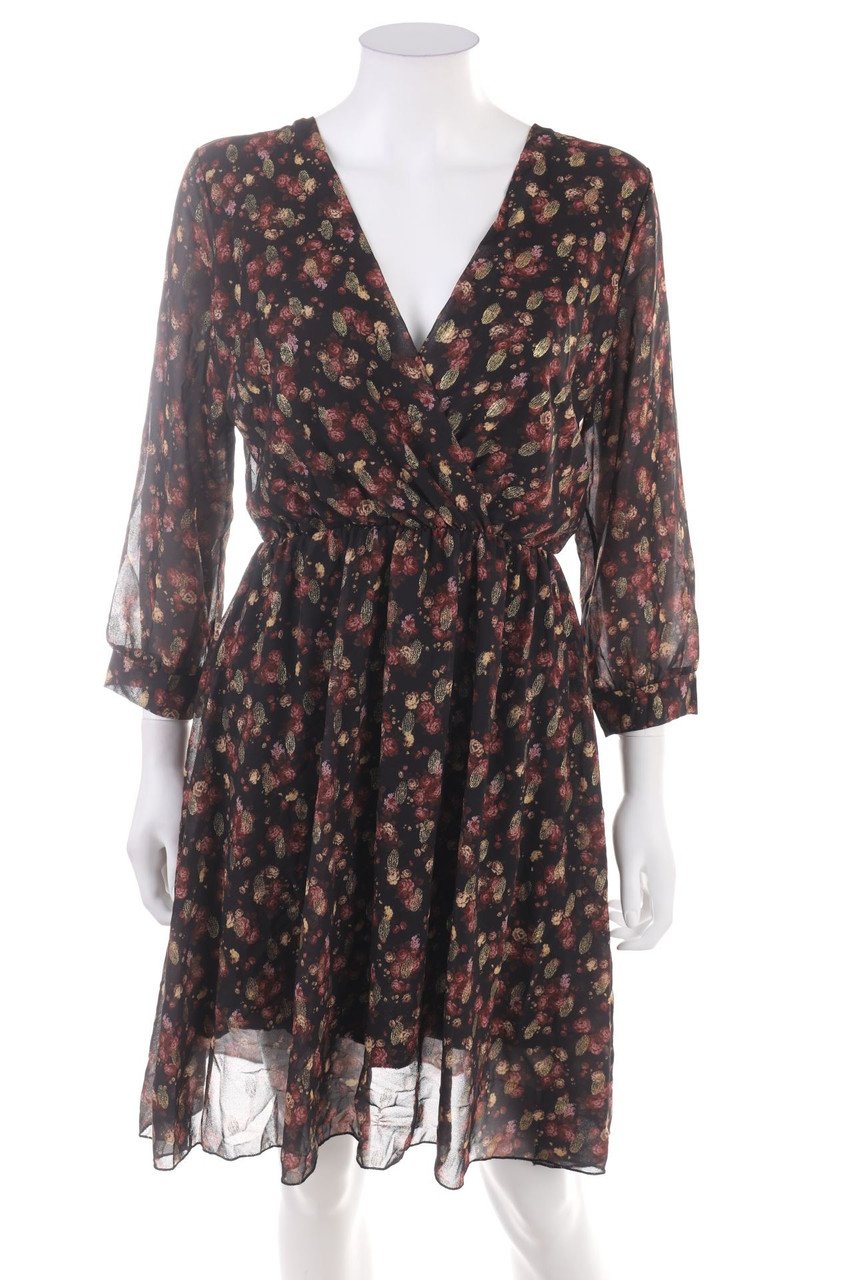 zebra - Kleid mit Blumen-Print - L