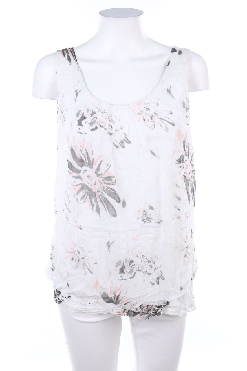 Driver - Seiden-Blusentop mit Print - S