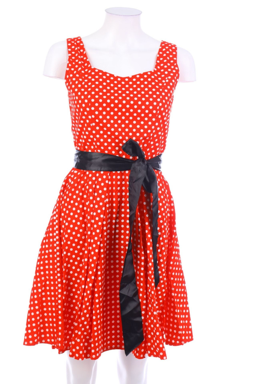 SECONDHAND - Kleid mit Polka Dots aus Baumwolle - M