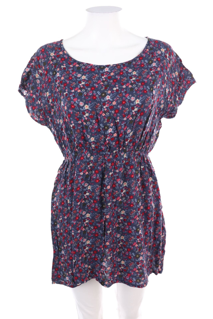 TCHIBO - Kurzarm-Bluse mit Blumen-Print - D 36