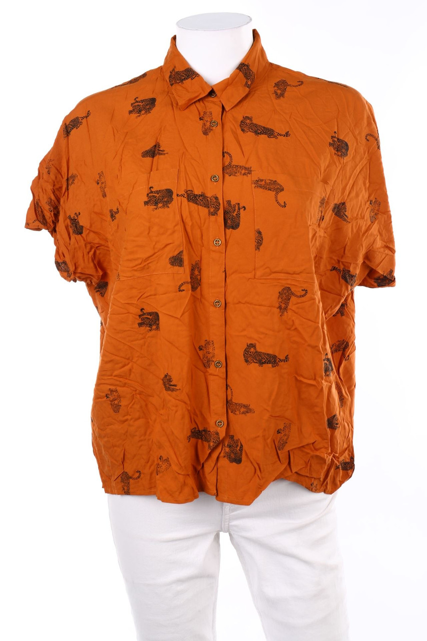 VERO MODA - Hemd-Bluse mit kurzem Ärmel mit Print - M