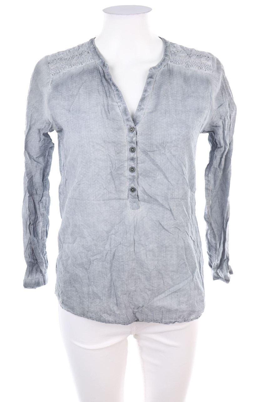 Ohne Label - Bluse mit Spitze - L
