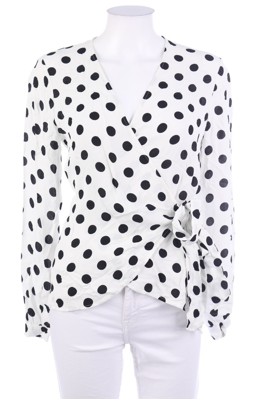 HALLHUBER - Wickel-Bluse mit Polka Dots - S