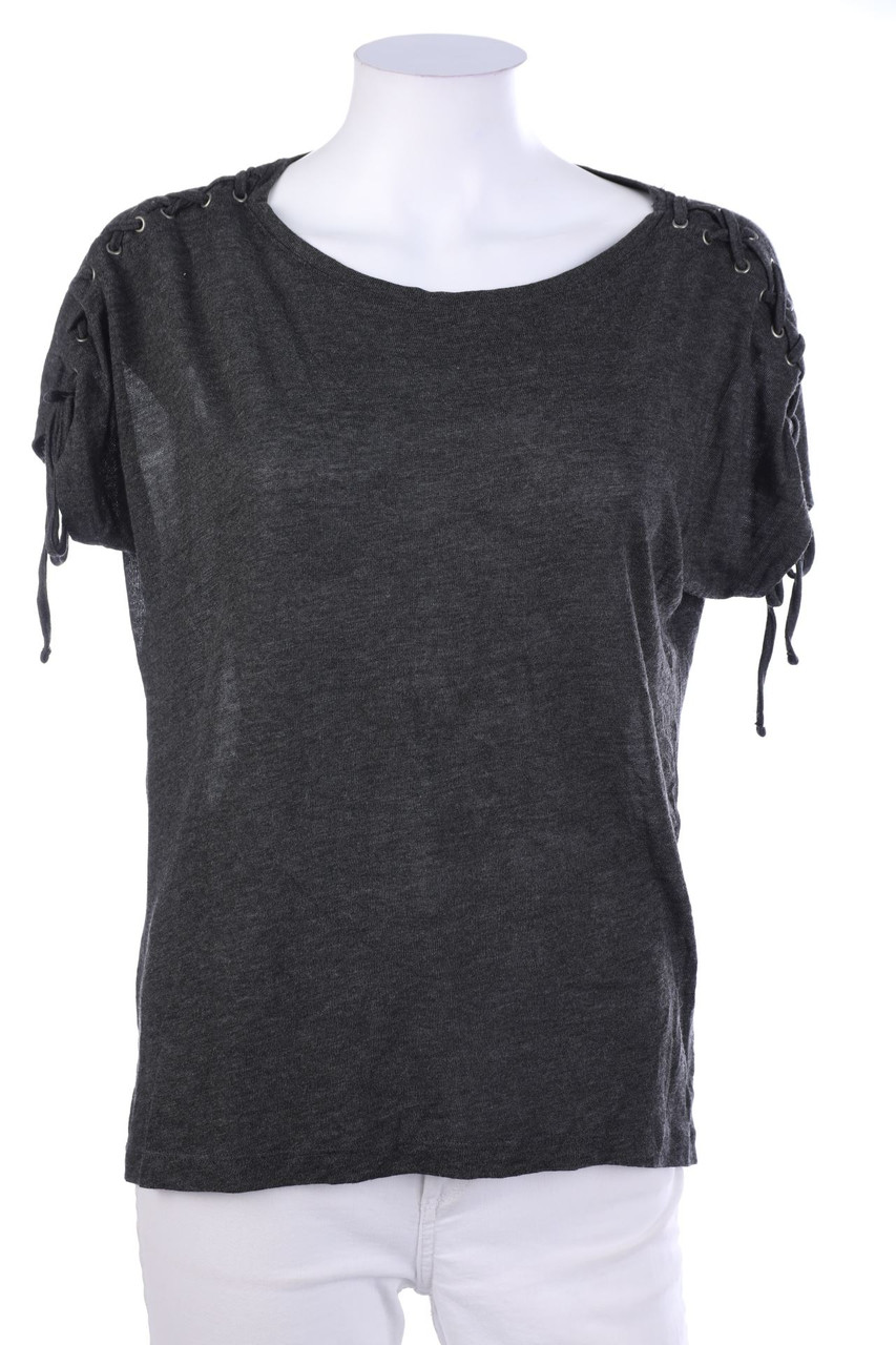 C&A - Kurzarm-Shirt mit Schnürung - S