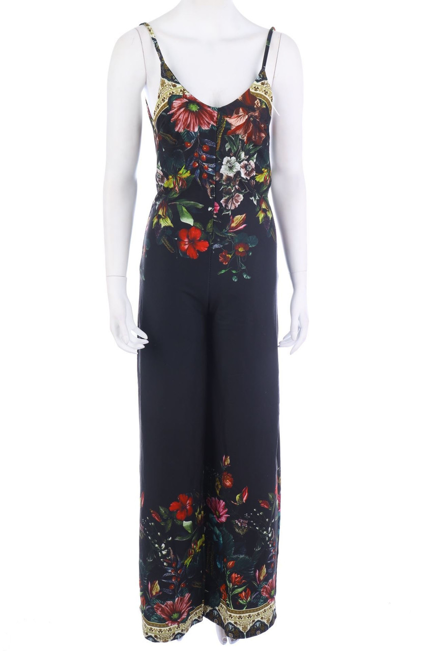 Ohne Label - Jumpsuit mit Blumen-Print - XS