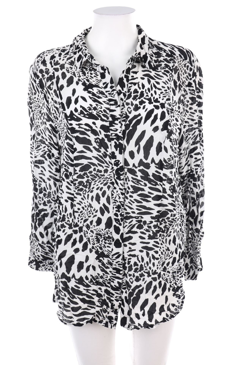 sara lindholm - Bluse mit Animal-Print - D 46