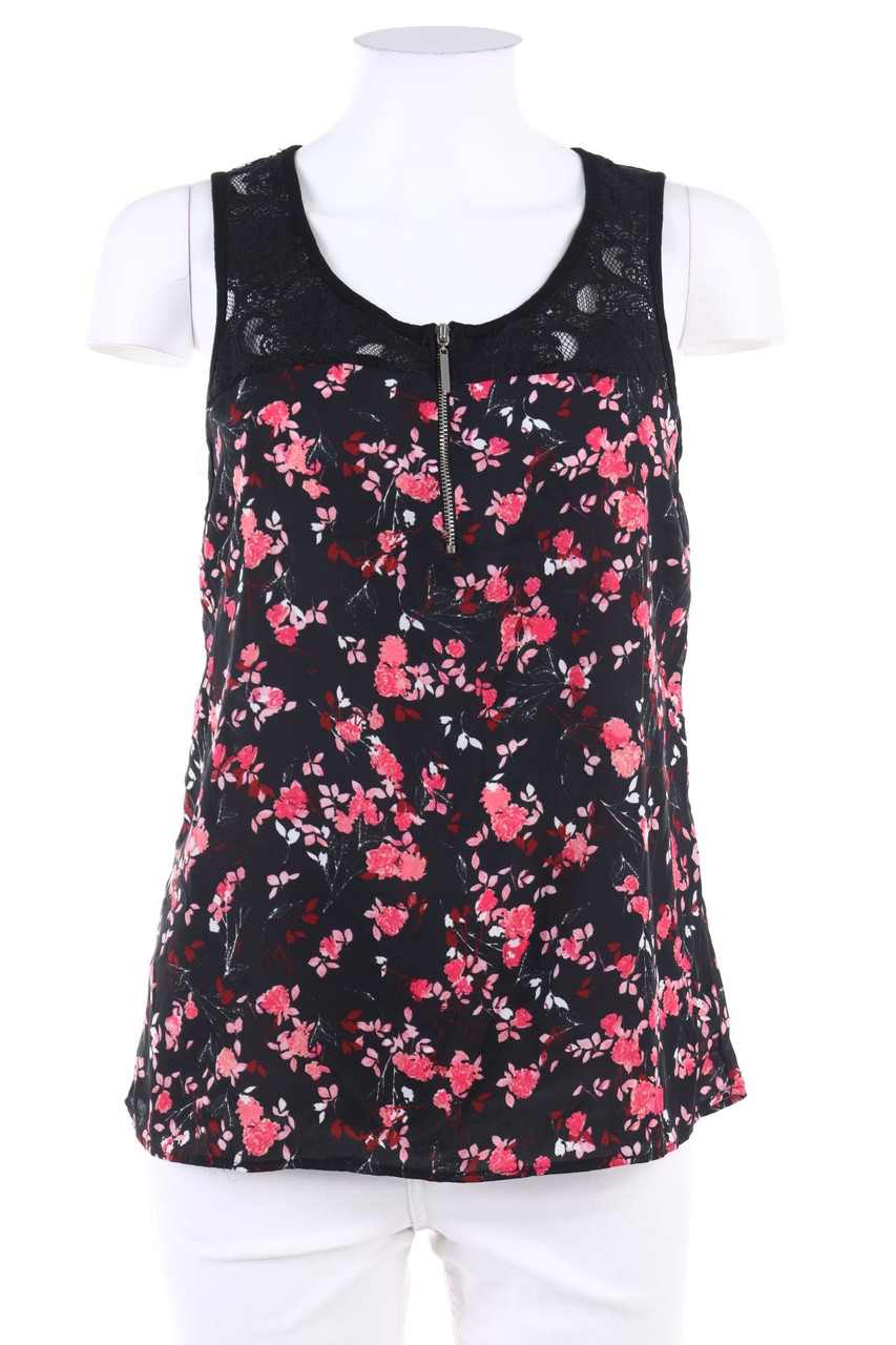 Ohne Label - Blusentop mit Blumen-Print - M