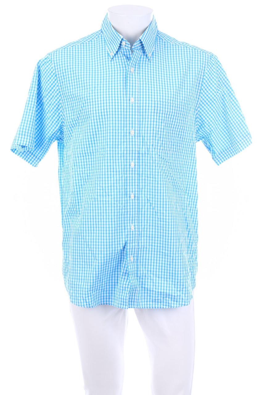 paul kehl - Karo-Kurzarm-Hemd mit Button-down-Kragen - 42