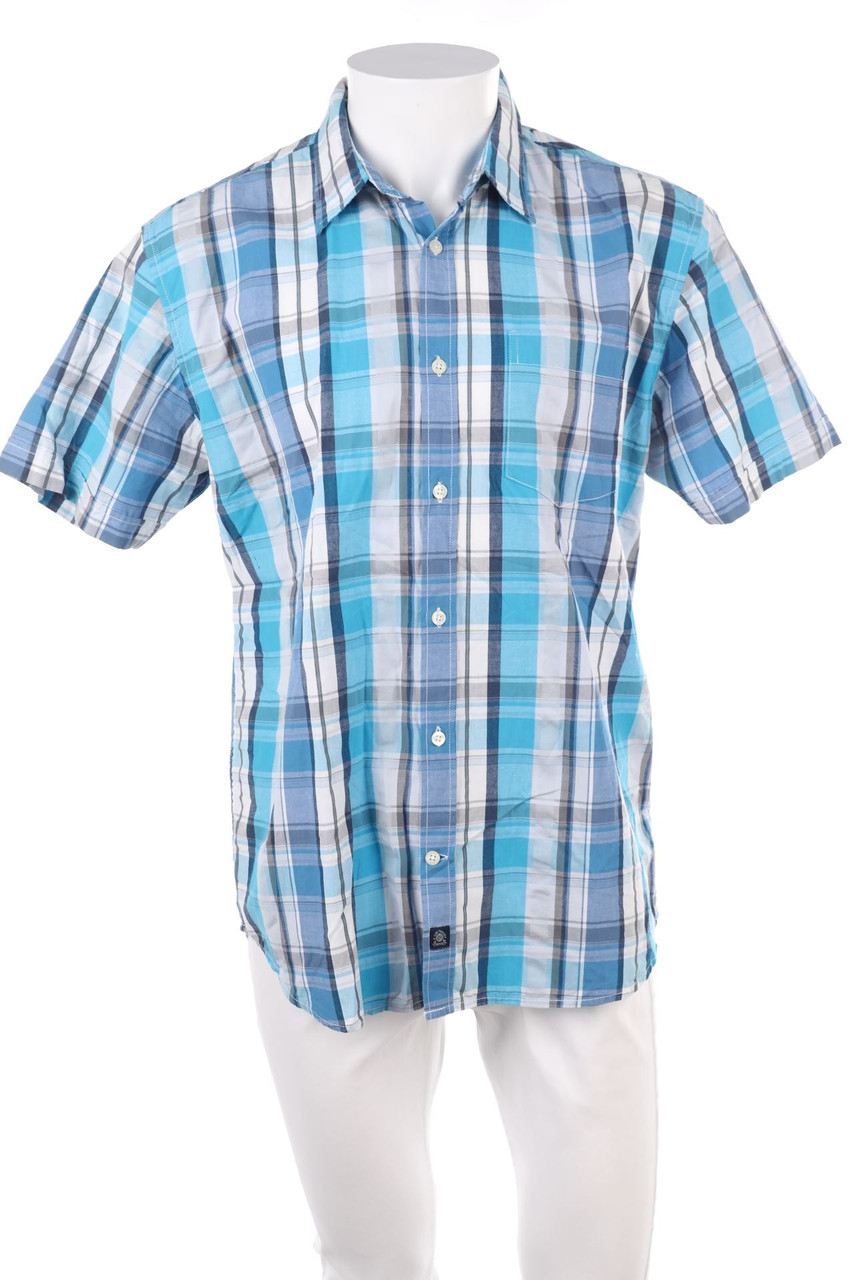 TOM TAILOR - Kurzarm-Hemd mit Karo-Muster - M