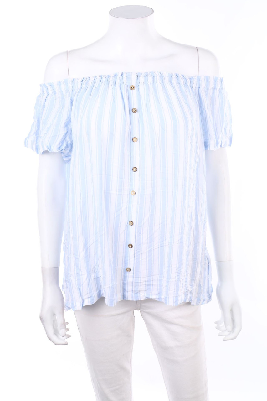 JEAN PASCALE - Kurzarm-Bluse - 2XL