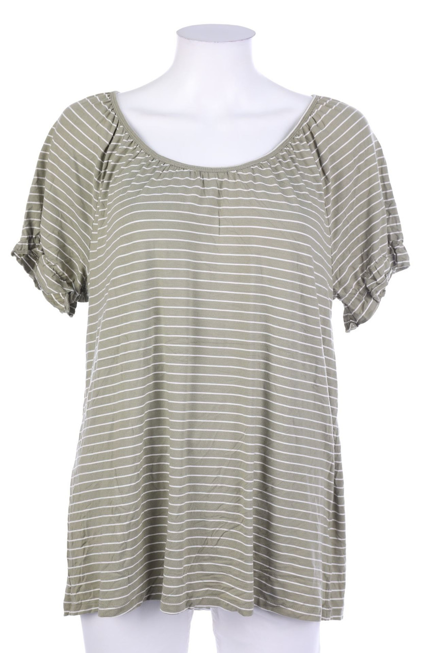 C&A - Kurzarm-Shirt mit Streifen - M