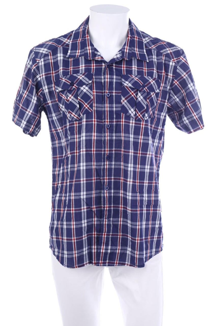 Weissenstein - Kurzarm-Hemd mit Karo-Muster - L