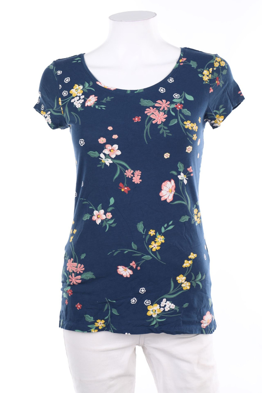 CLOCKHOUSE by C&A - Kurzarm-Shirt mit Blumen-Print - S