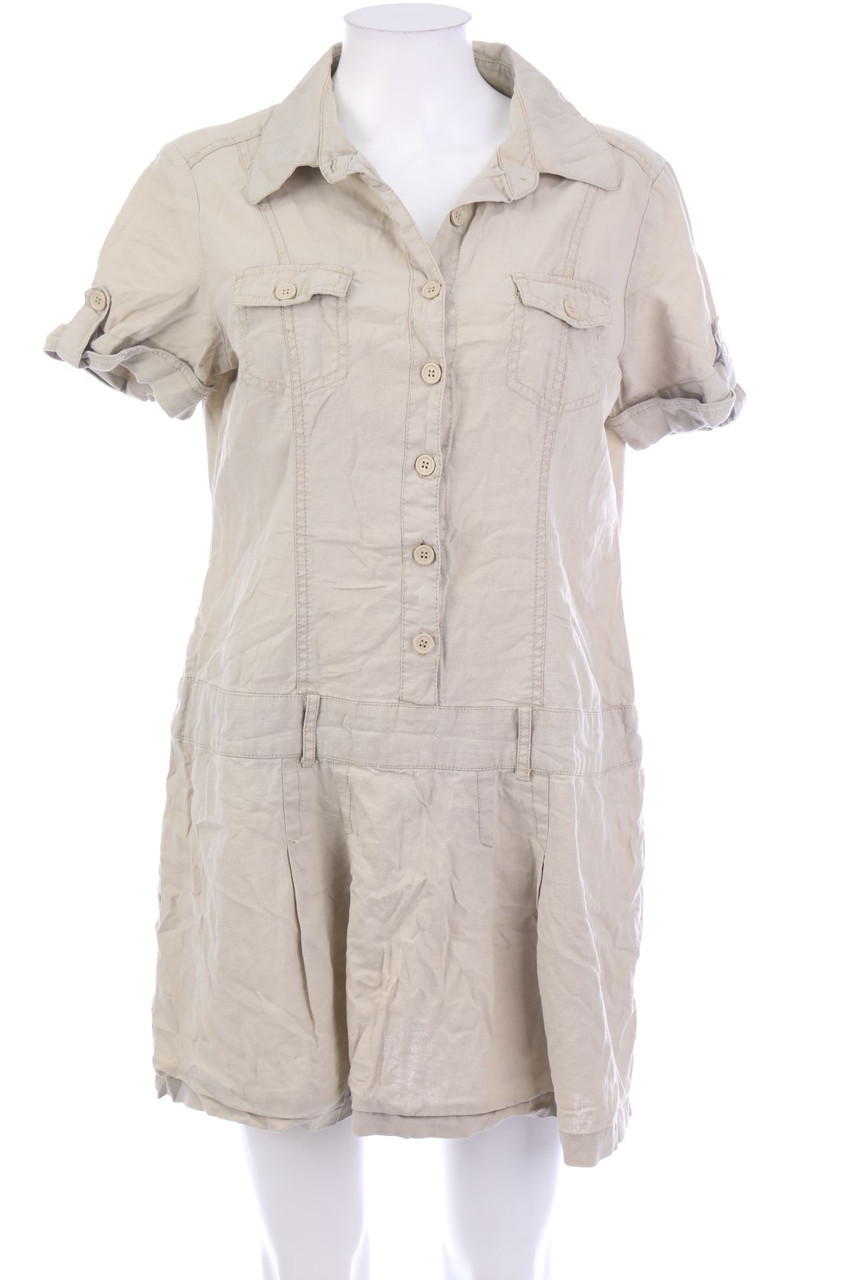 C&A - Safari-Kleid aus Leinen-Mix - XL