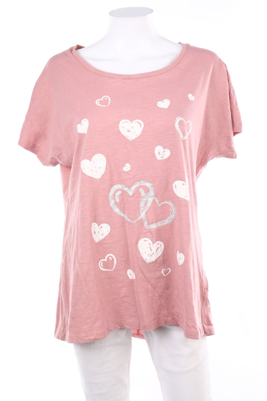 SECONDHAND - Kurzarm-Shirt mit Print - 2XL