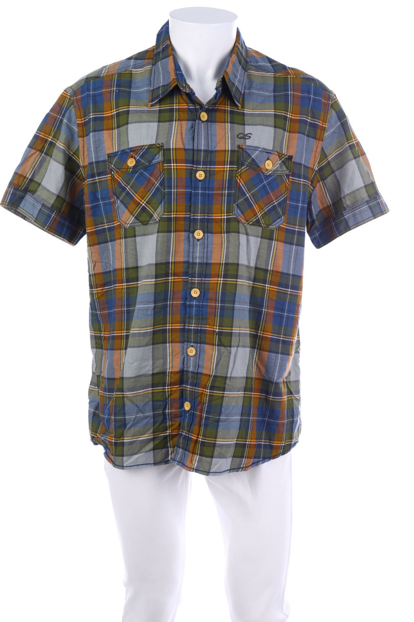 s.Oliver - Kurzarm-Hemd mit Karo-Muster - XL