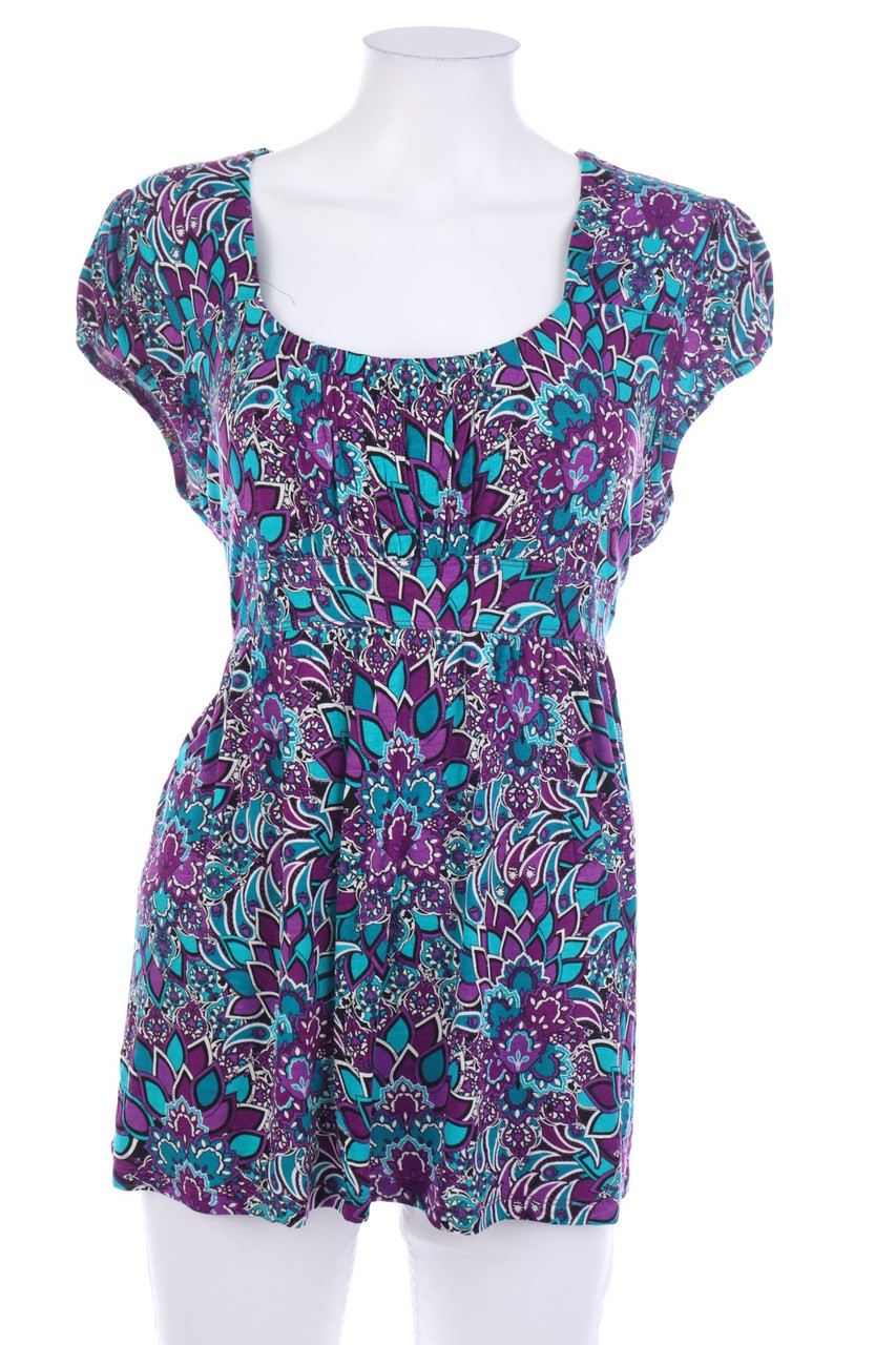 COLOURS OF THE WORLD - Kurzarm-Shirt aus Viskose-Mix - 2XL