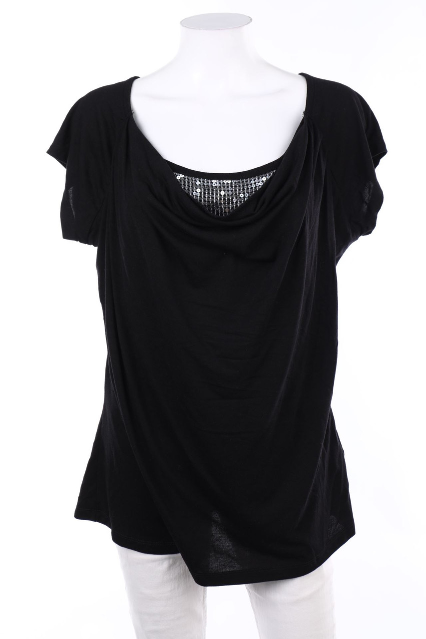 esmara - Kurzarm-Shirt mit Pailletten - 2XL