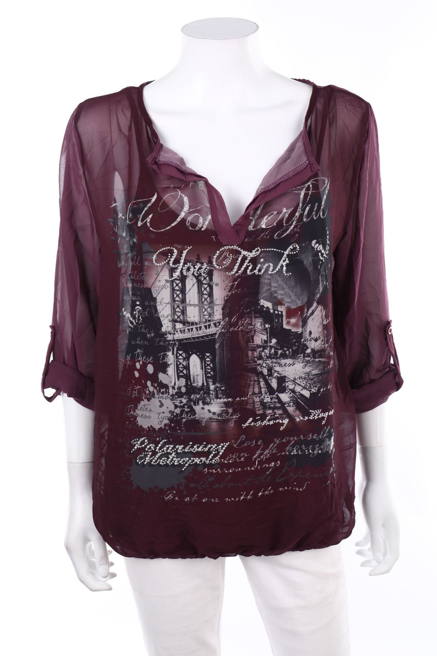 Multiblu - Bluse mit 3/4-Ärmel - M