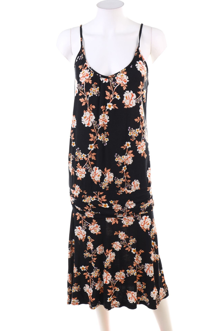 LASCANA - Midikleid mit Blumen-Print aus Viskose - L