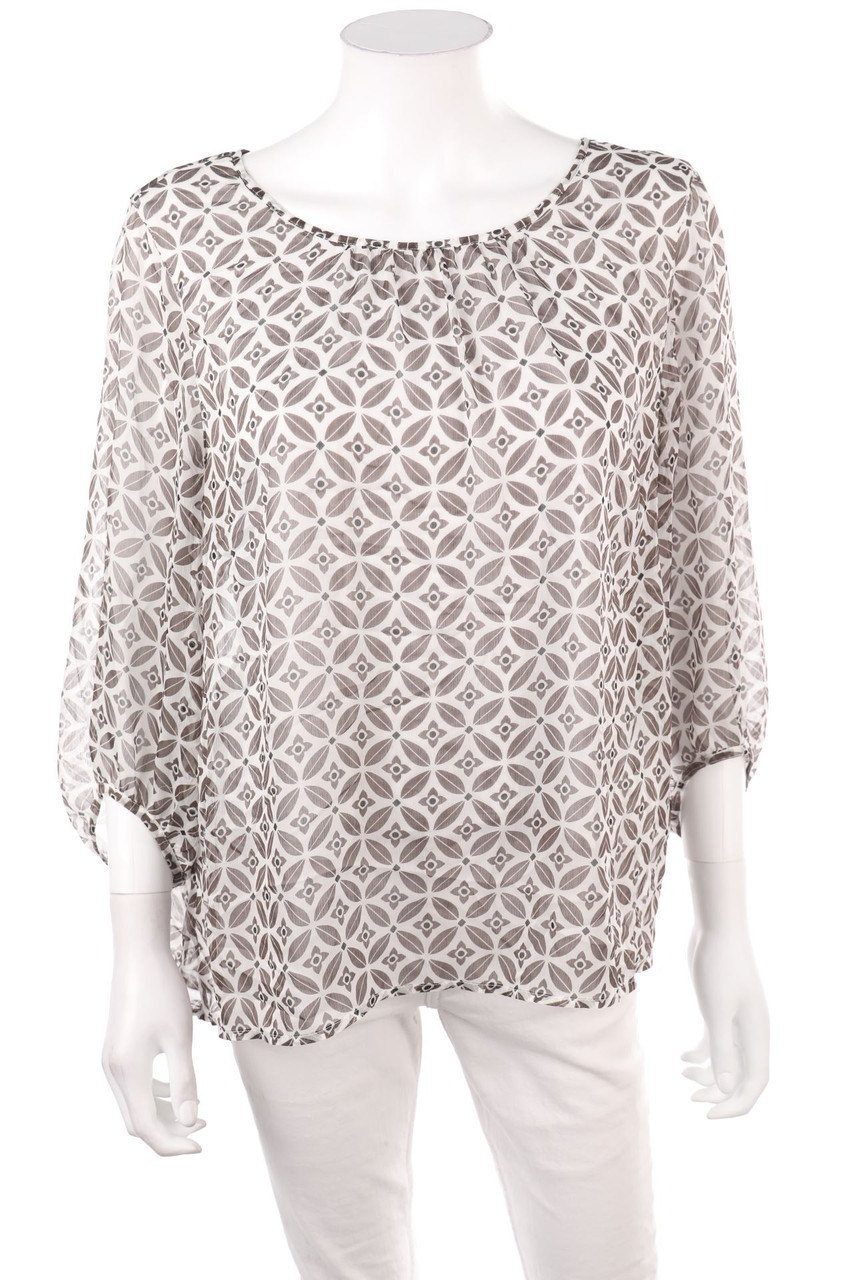 comma - Bluse mit 3/4-Ärmel - XL