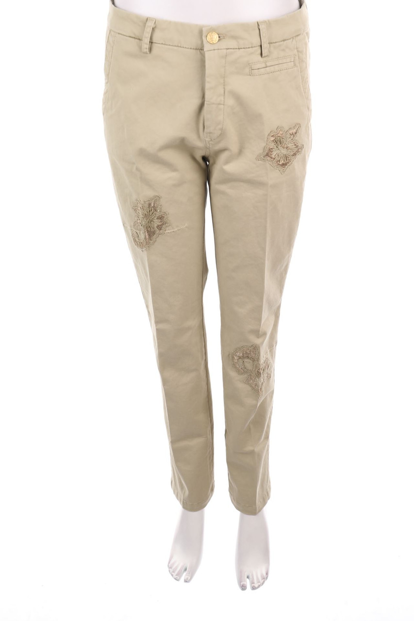 HISTORY REPEATS BY FEMME - Chino-Hose mit Patches - D 38