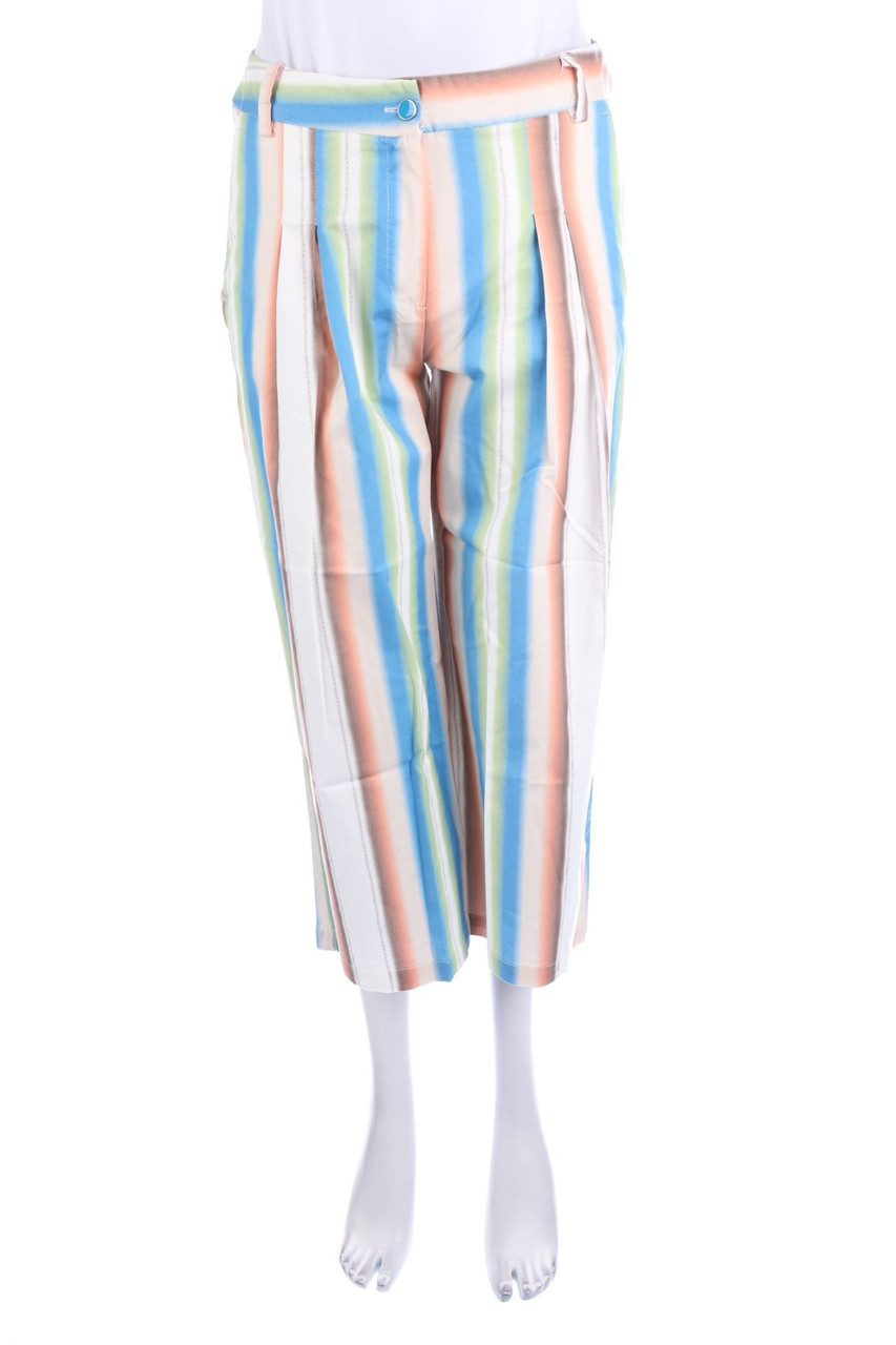 T.THINK CHIC - Bundfaltenhose mit Streifen - D 36