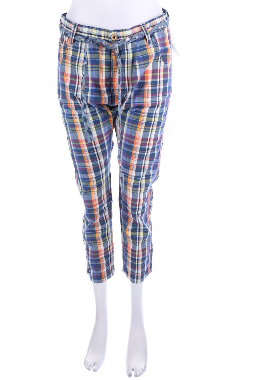 PENCE - Cropped-Hose mit Karo-Muster - W27