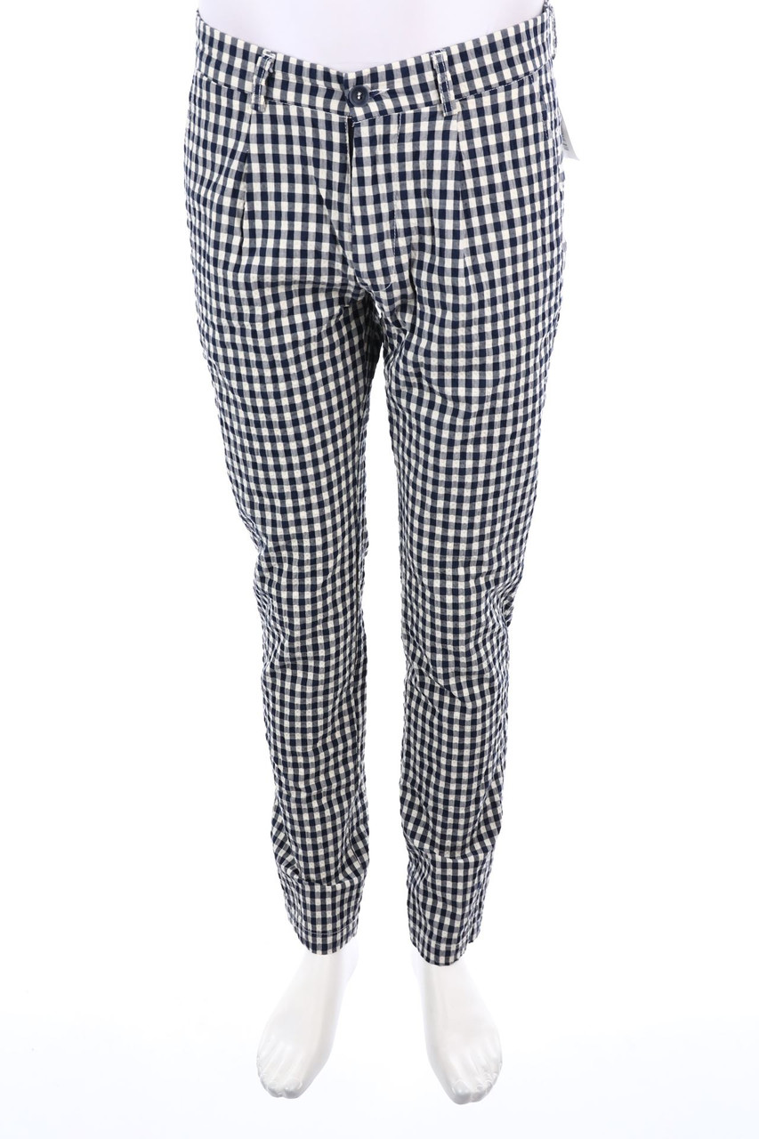 AUTHENTIC ORIGINAL VINTAGE STYLE - Bundfalten-Hose mit Karo-Muster - 46