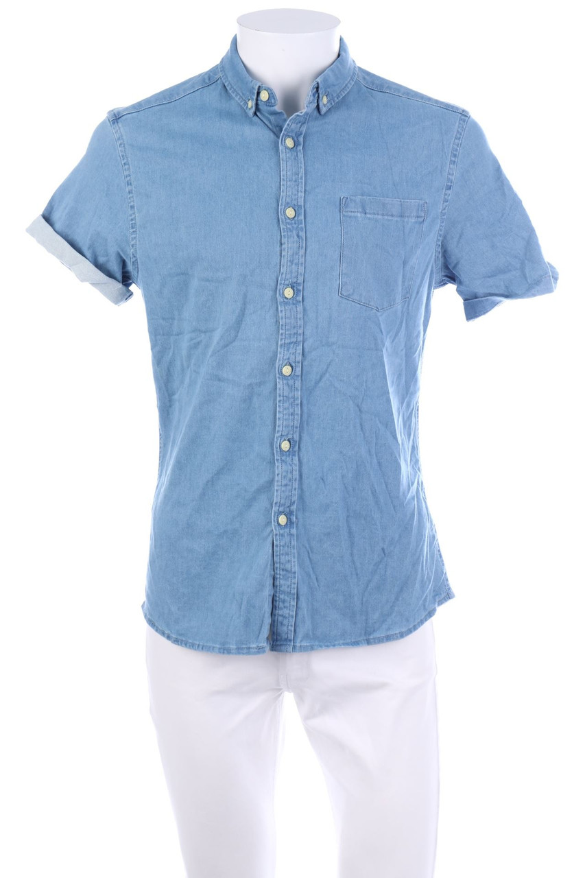 asos - Kurzarm-Hemd mit Button-down-Kragen - M