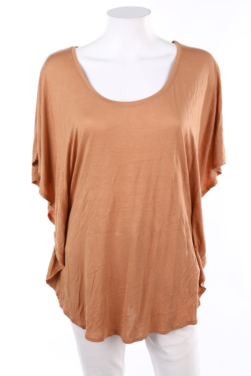 H&M - Kurzarm-Shirt aus Viskose - M