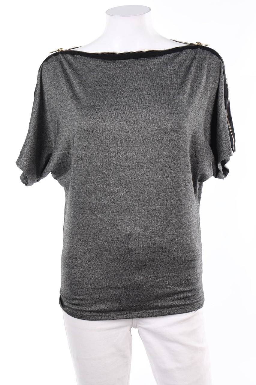 MORGAN - Batwing-Shirt mit Metallic-Effekt - XS