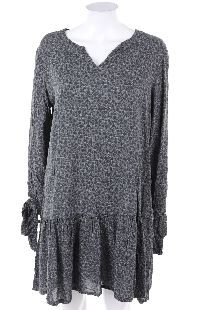 Ohne Label - Kleid mit Blumen-Print - XL