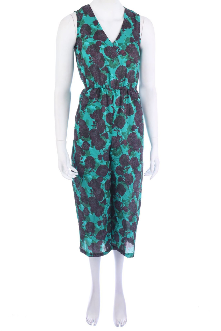 Ohne Label - Jumpsuit mit Blumen-Print - M