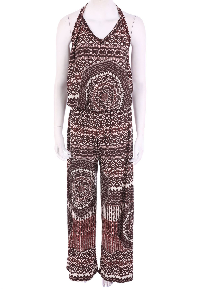 BIANCOGHIACCIO - Jumpsuit mit Ethno-Print - XL