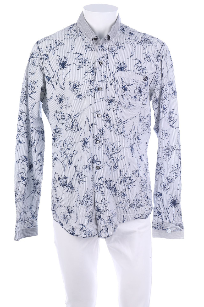 CAST IRON - Hemd mit floralem Muster - 2XL