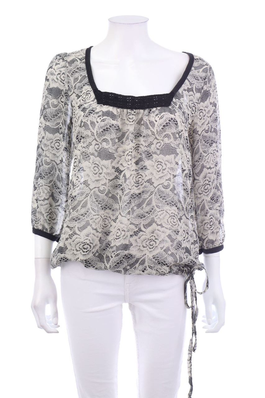 C&A - Shirt mit Spitze - M