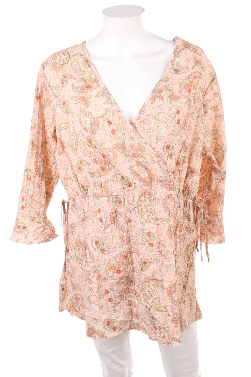 okay - Bluse mit Ethno-Print - XL