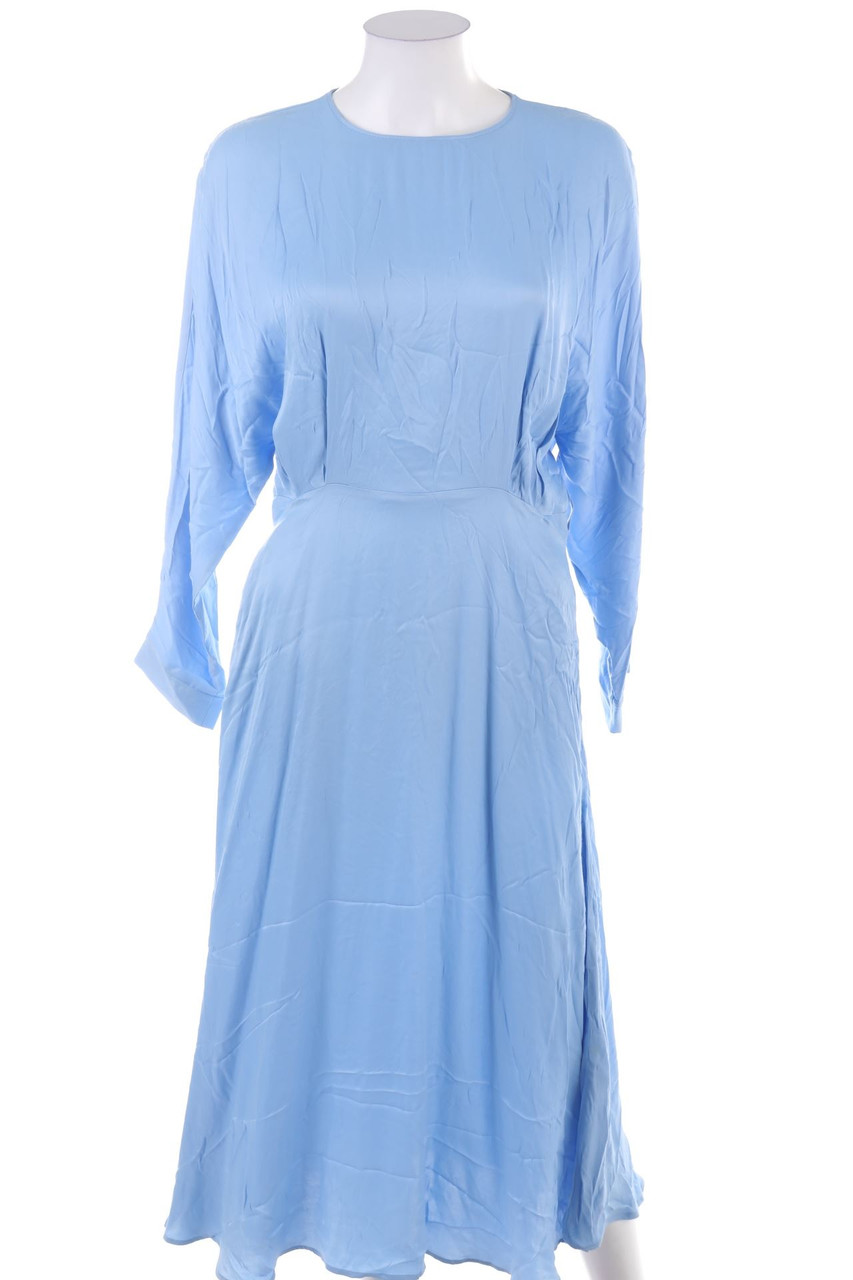 ZARA - Midikleid mit langem Ärmel - M