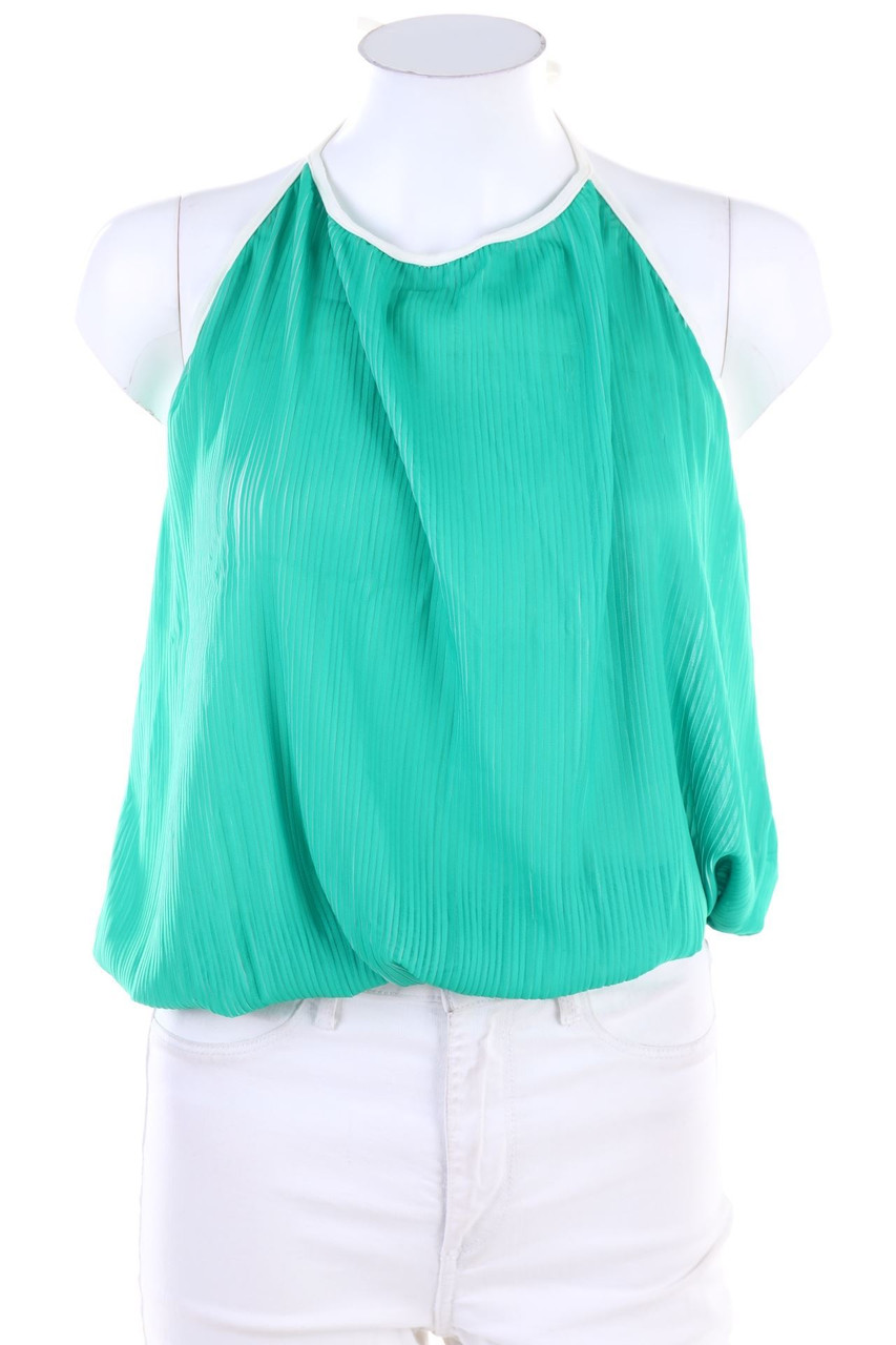 PIANURASTUDIO - Plissee-Neckholder-Top - D 40