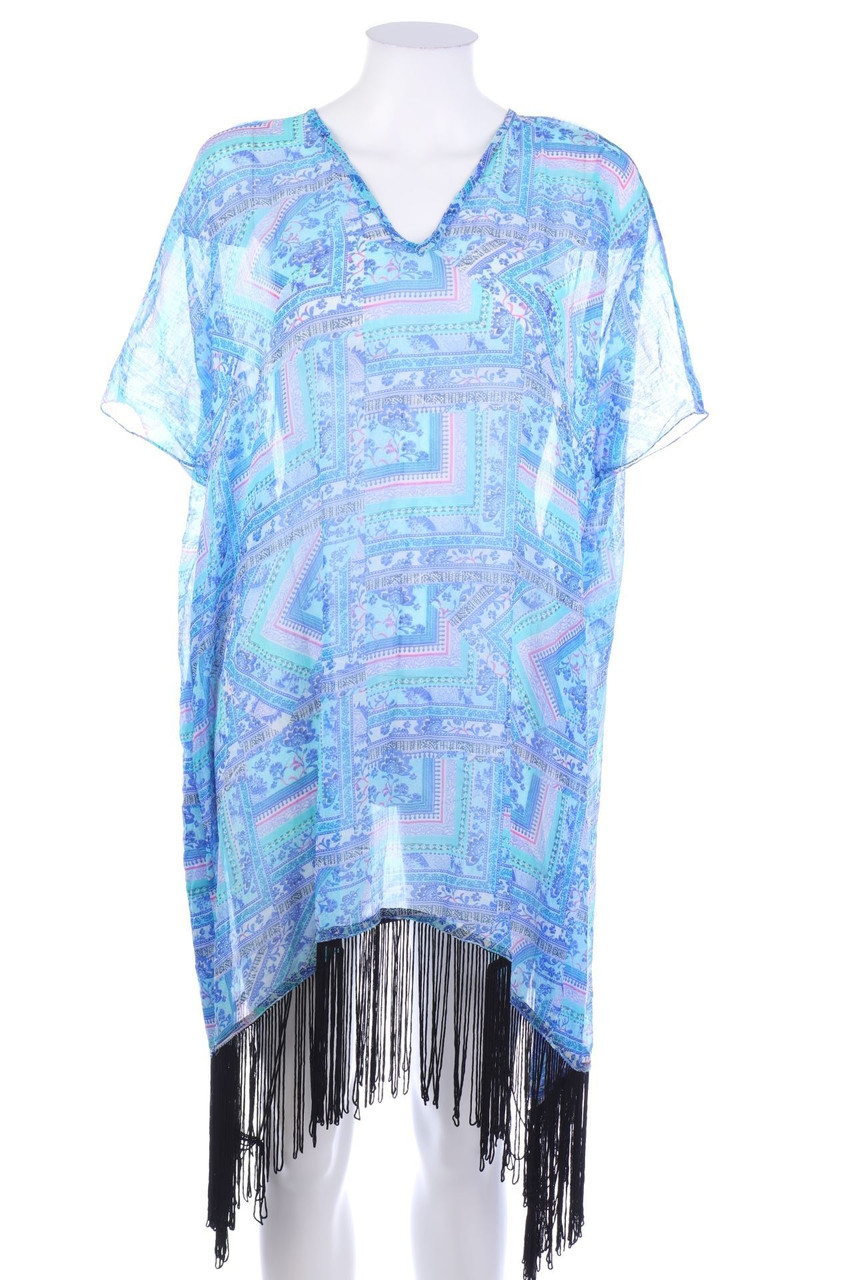 Ohne Label - Tunikakleid mit Blumen-Print - ONE SIZE