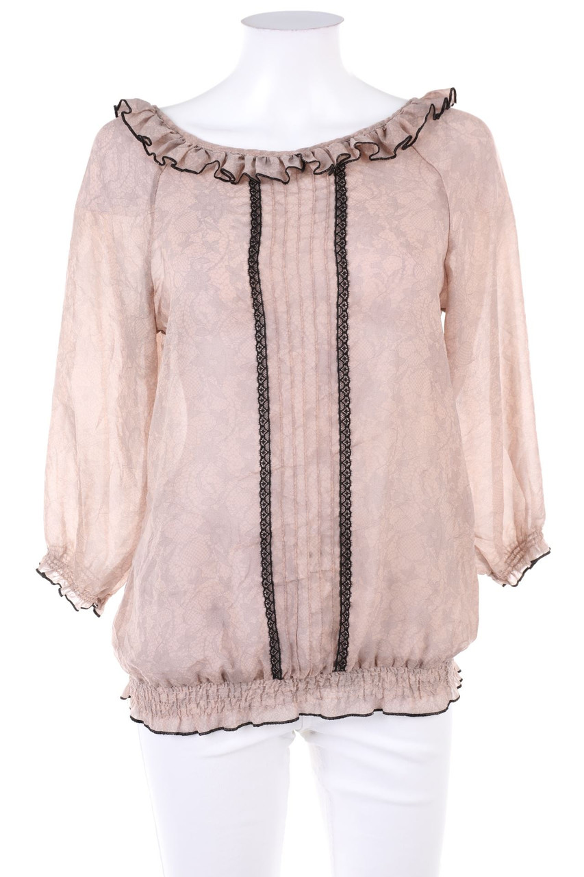 orsay - Kurzarm-Bluse mit floralem Muster - M