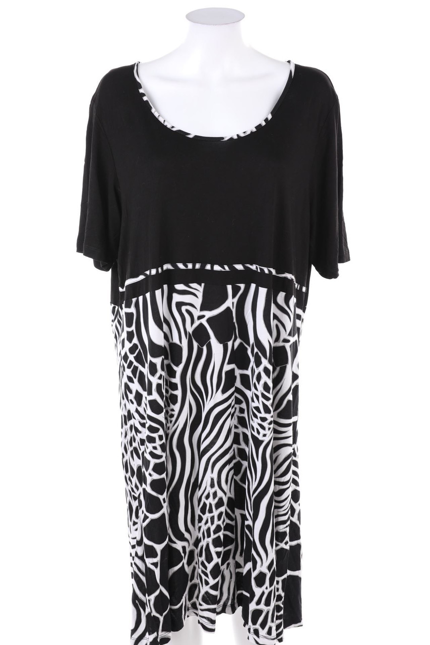 Ulla Popken - Kleid mit Animal-Print - XXXXL