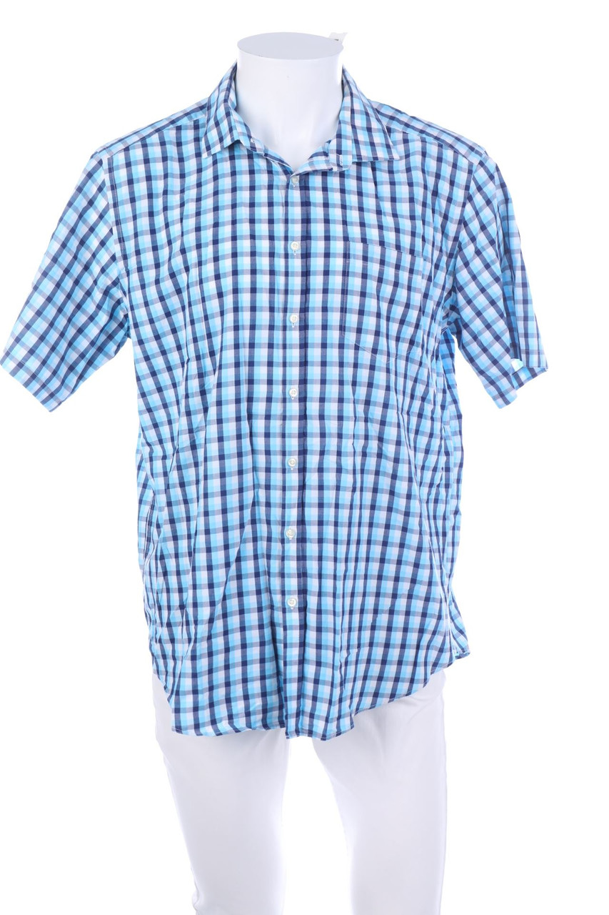 C&A - Kurzarm-Hemd mit Karo-Muster - L