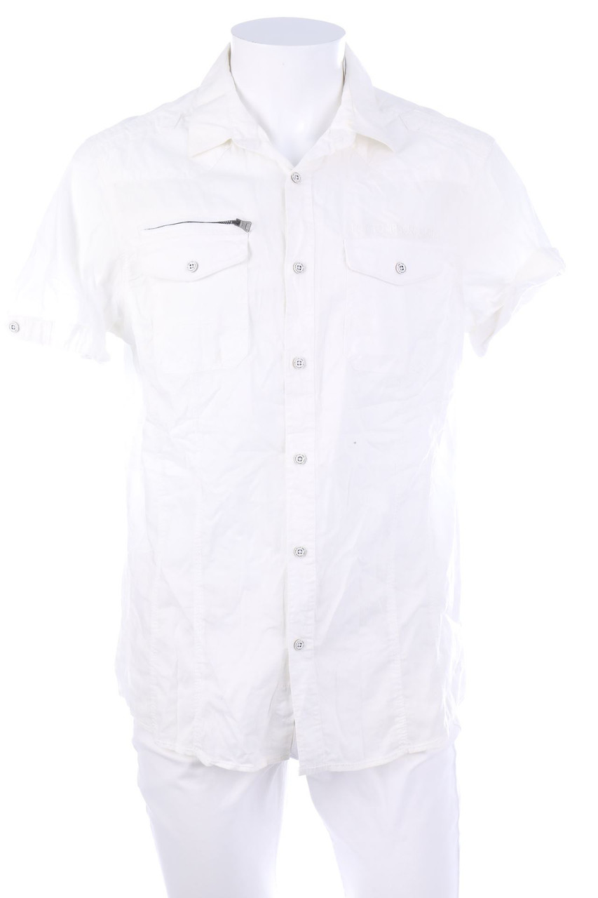 Tom Tompson - Kurzarm-Hemd aus Baumwolle - L